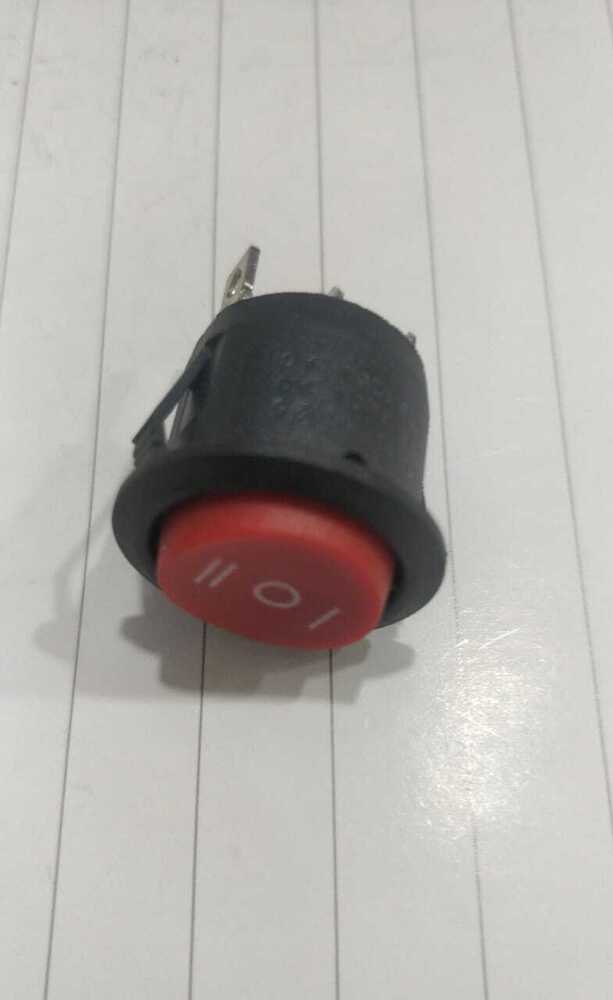   Rocker switch round red 3 pin  on off 