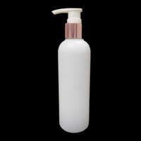 200ml Hdpe Bottle With Gold Lotion Dispenser Pump - Material: Plastic