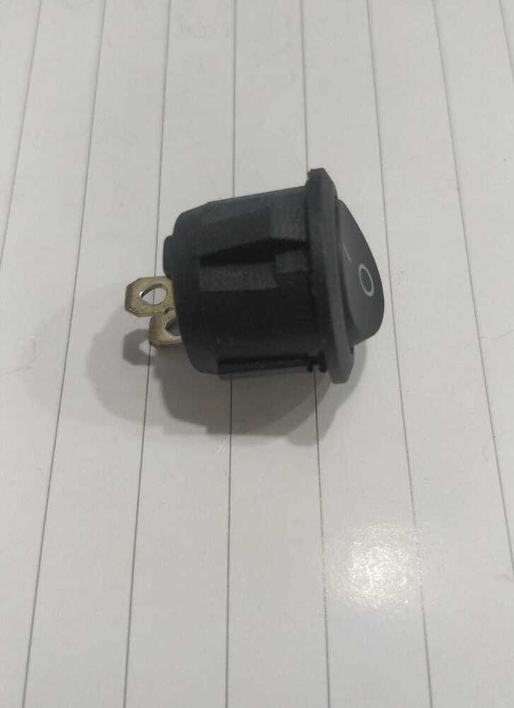  Rocker switch round black 2 pin on off 
