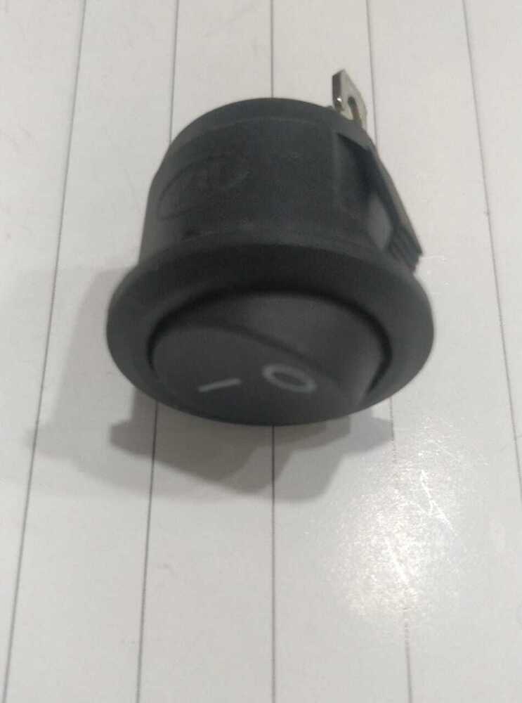  Rocker switch round black 2 pin on off 