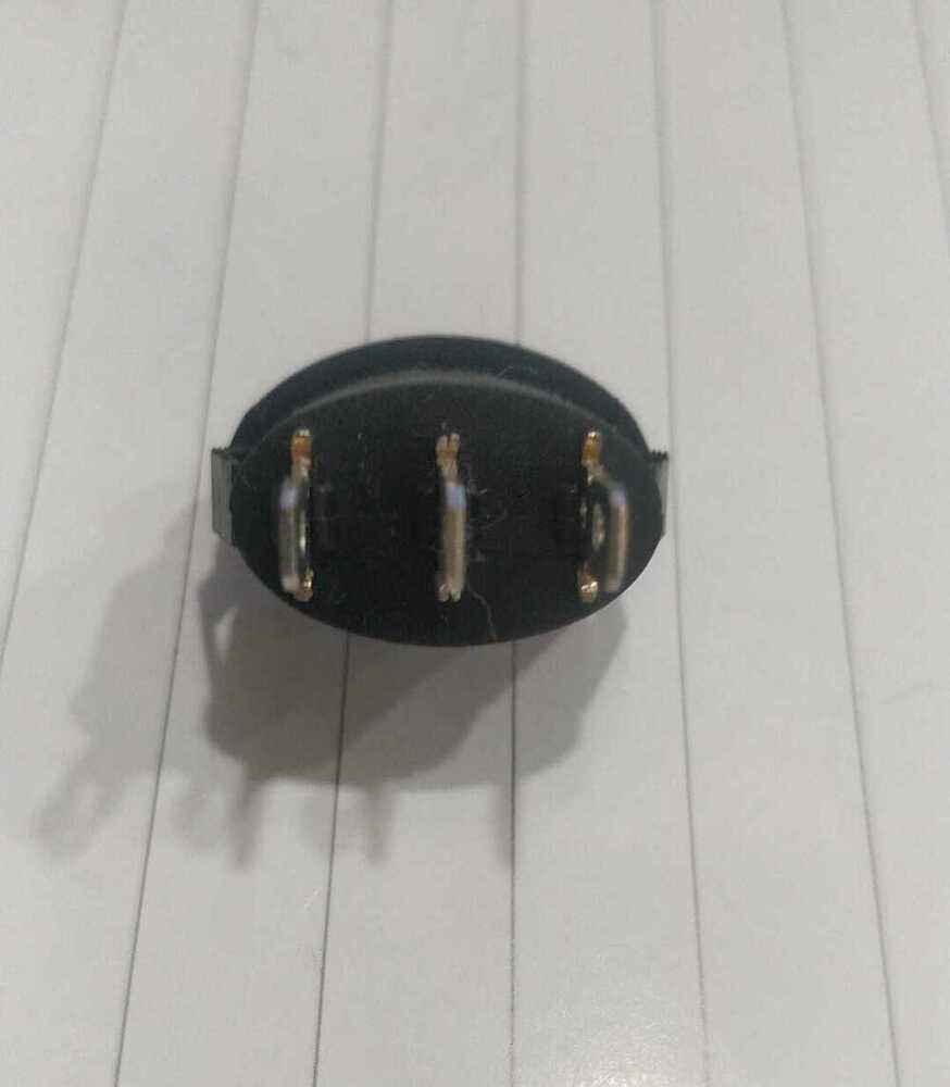 Rocker switch oval round black 3 pin on off