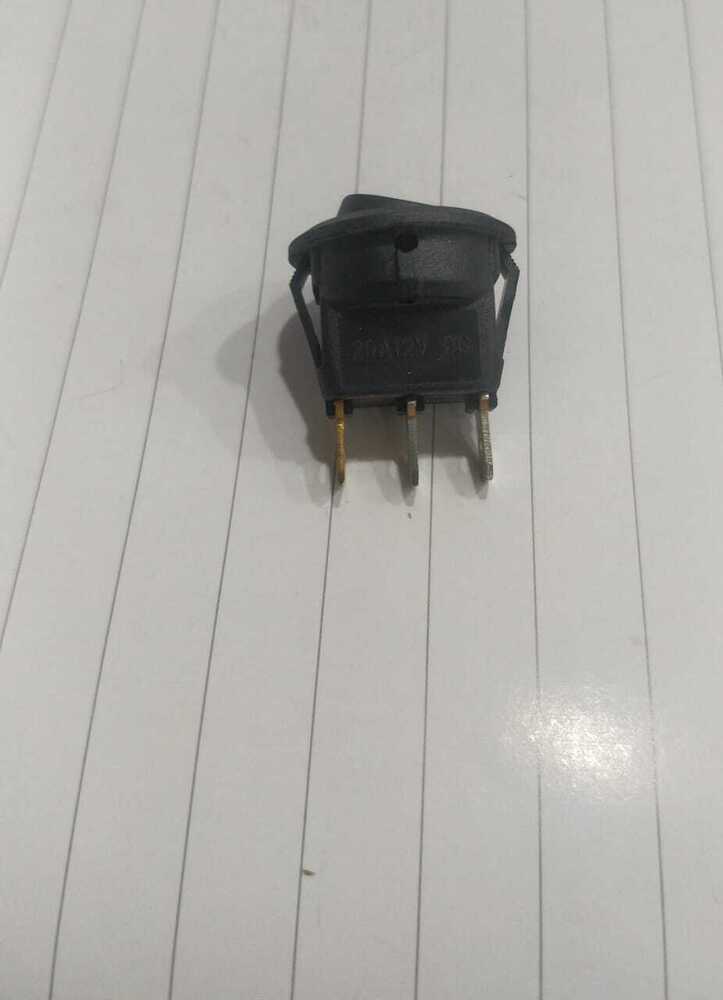 ROUND ROCKER  RED LIGHT DOT 3 PIN ON-OFF