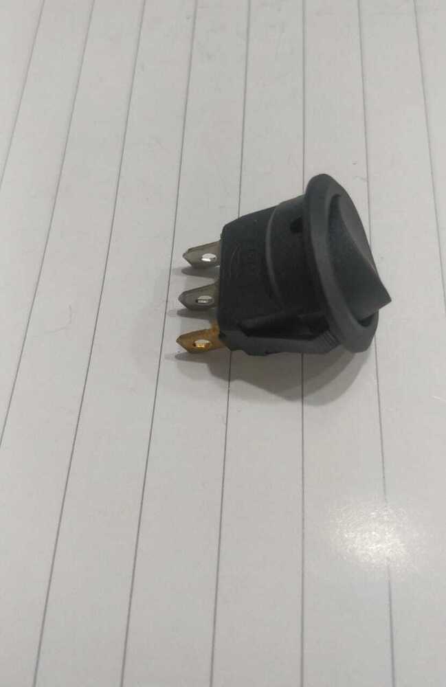 ROUND ROCKER  RED LIGHT DOT 3 PIN ON-OFF