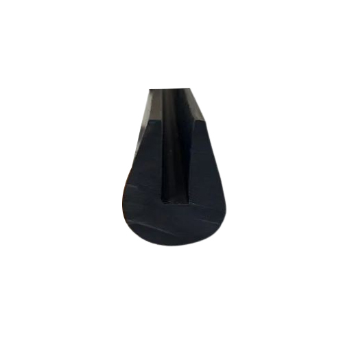 Stone Crusher Rubber Beadings - Color: Black