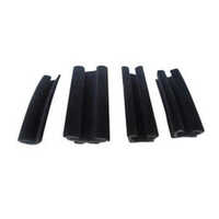 Epdm Flocked Rubber Channel - Color: Black