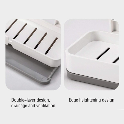 Double Soap  Dish Plastic Abs