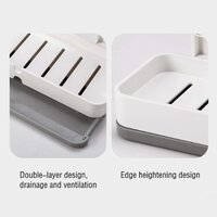 Double Soap  Dish Plastic Abs
