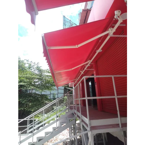 Red Shade Awning