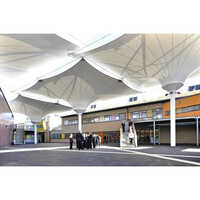 Pvc Inverse Conical Tensile Structure - Color: White