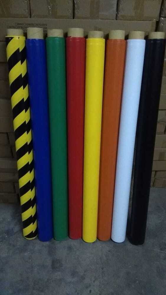 Pvc Floor Marking Tape - Polyester Material, 24 Months Shelf Life, Black And Yellow Color | Single-sided Adhesive, Solvent And Water Resistant