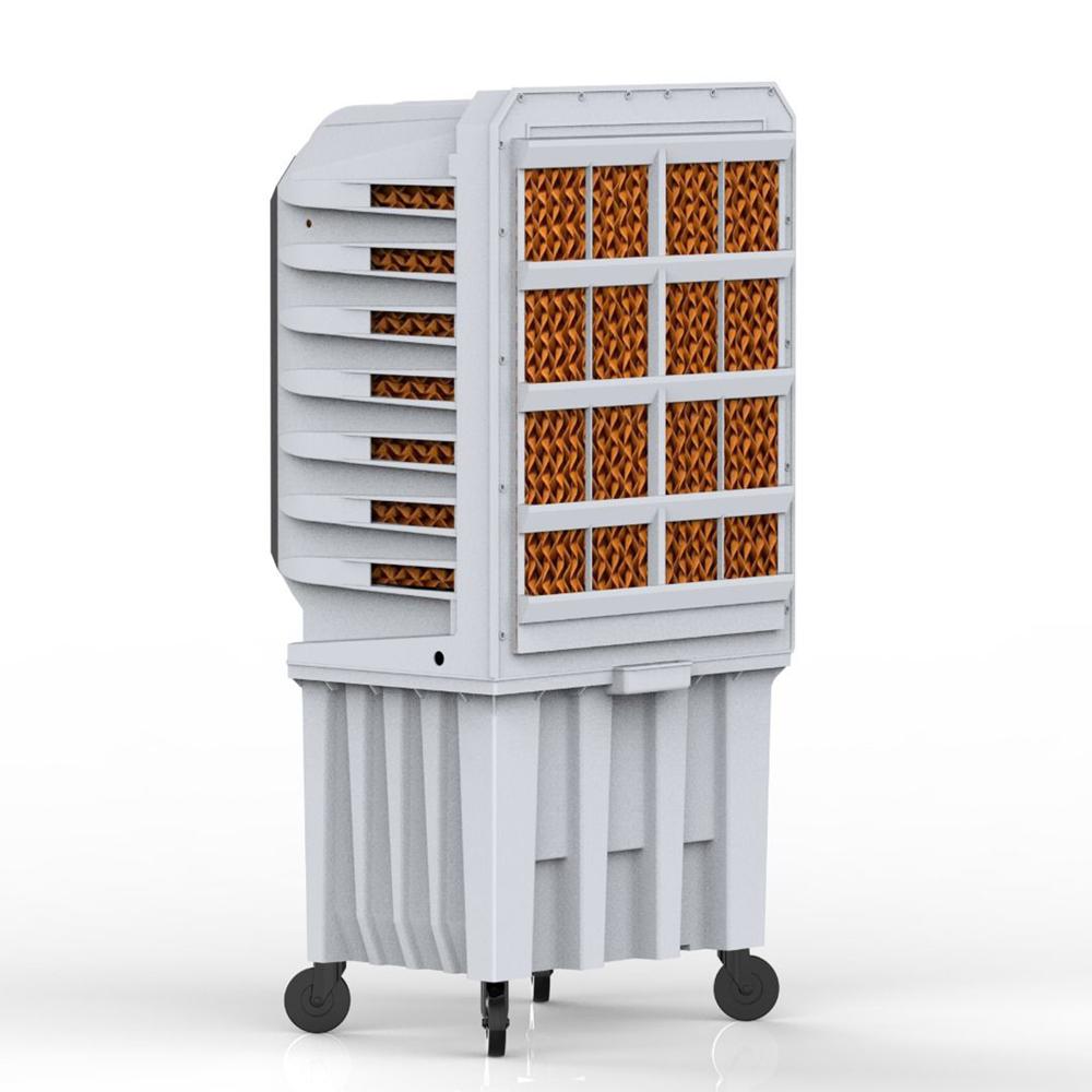 Supremo 110 Uemzo Air Cooler - Lightweight Plastic, Vertical Tower Design, Evaporative Cooling, Adjustable Fan Speeds, Portable With Wheels
