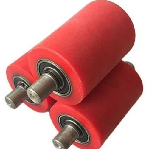 Pu Coated Roller - Color: Red