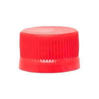 गोल लाल प्लास्टिक की बोतल कैप्स