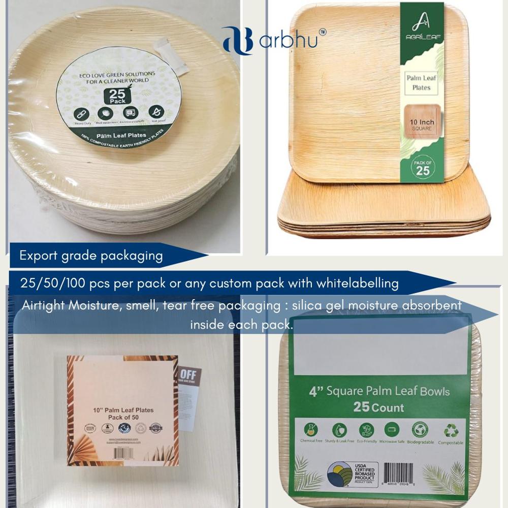 12 Inch Round Compartment Palm Leaf Plate - Application: Event/parties