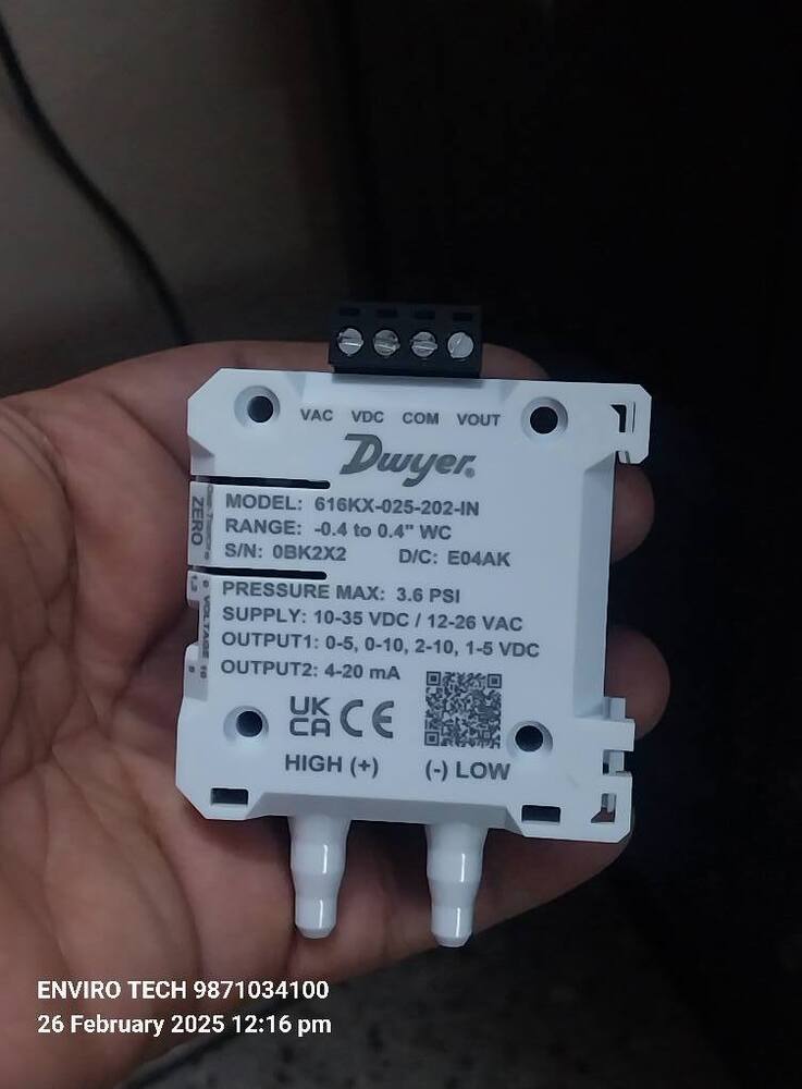 Series 616kx Differential Pressure Transmitters Model 616kx-025-202-in