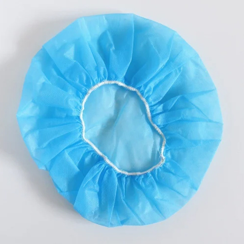 Non Oven Head Disposable Cap - Color: Blue