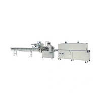 Zsj-590 Automatic Pillow Packing Machine And Bs-590p Shrinking Tunnel - Color: Silver