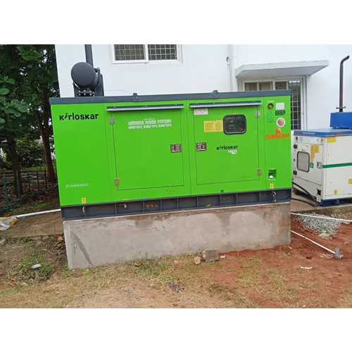 82.5 Kva Kirloskar Generator - Color: Green & Black