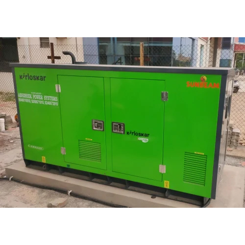100 Kva Sound Proof Generator - Color: Green & Black