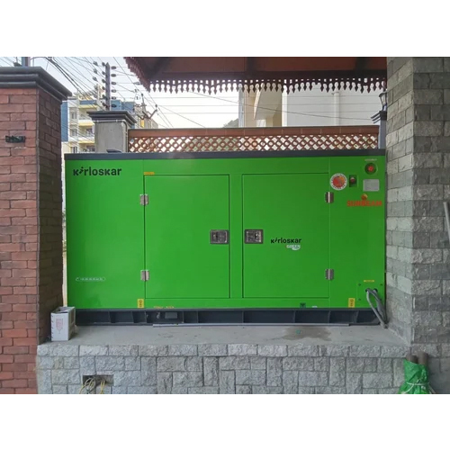 30 Kva Kirloskar Diesel Generator - Color: Green & Black