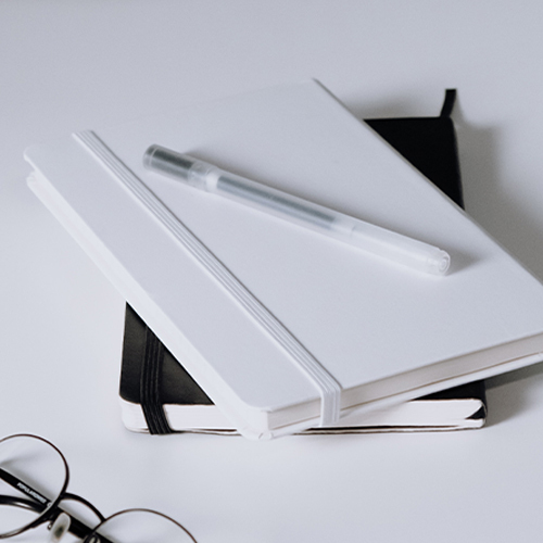 School And College Notebook - Color: White