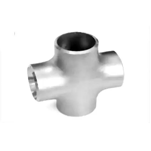 Stainless Steel 304 Grade Socket Weld Cross Tee - Color: Silver