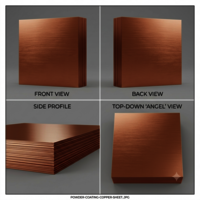 Copper Sheet - 4mm Thickness, Rectangular Shape | Industrial Grade, Alloy Composition, Coated For Protection, Natural Copper Color