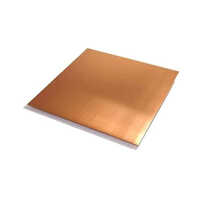 Electrolytic Copper Sheet - Industrial Grade Copper Alloy, Powder Coated Rectangular Sheet In Copper Color | Versatile For Electrical & Thermal Conductivity