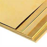 Leaded Brass Sheet - Brass Material, Standard Size, Golden Color, Glossy Finish, Powder Coated Surface | Ideal For Building & Construction, Automobile Applications