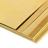 Leaded Brass Sheet - Standard Size, Glossy Finish, Golden Color, Powder Coated Surface For Building & Construction, Automobile Applications