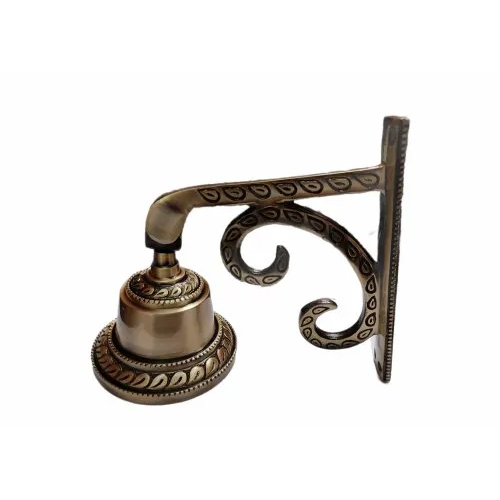 4 Inch Door Brass Bell - Color: Golden