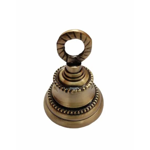 Decorative Brass Bell - Color: Golden