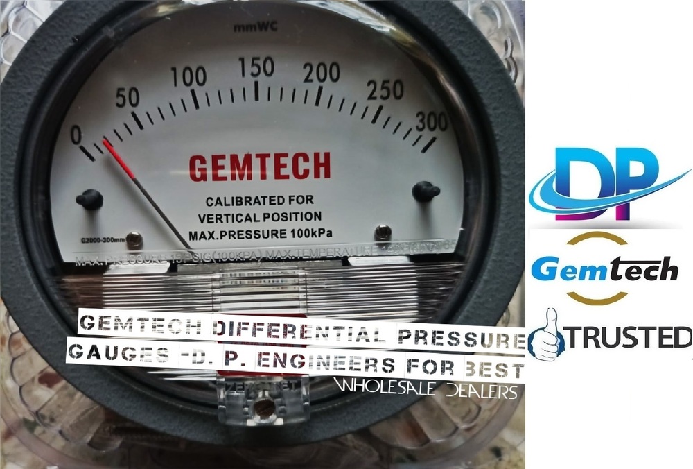 Gemtech Differential Pressure Gauge In Selaqui Dehradun Uttarakhand - Accuracy: A 2% Of Full Span At 70 (21 (A 3% On -0