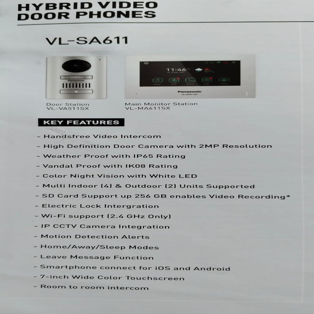 Panasonic Video Door Phone - Camera Size: 4mm