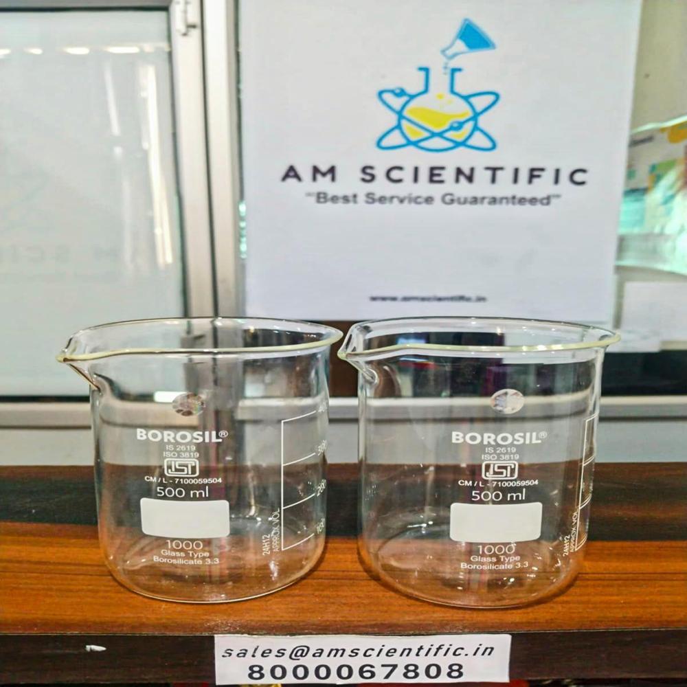 Low Form Beaker With Spout ,500ml - Color: Transparent