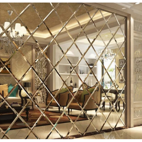 Miror Glass Cliding - Color: Golden