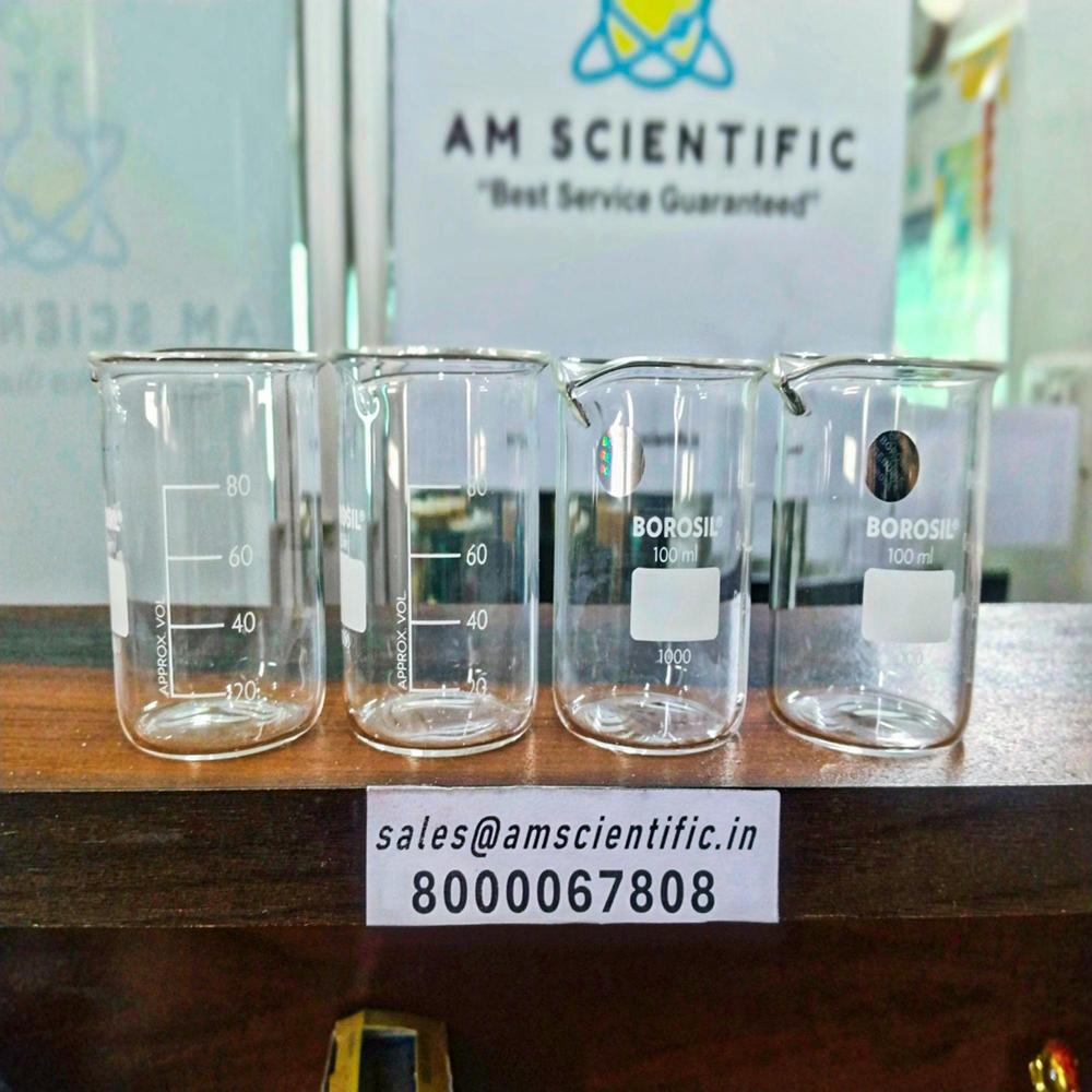 Low Form Beaker With Spout, 100ml M Beaker With Spout, 100 Ml - Color: Transparent