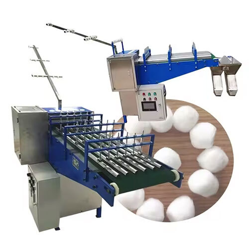 Cotton Ball Cutting and Rolling Machine