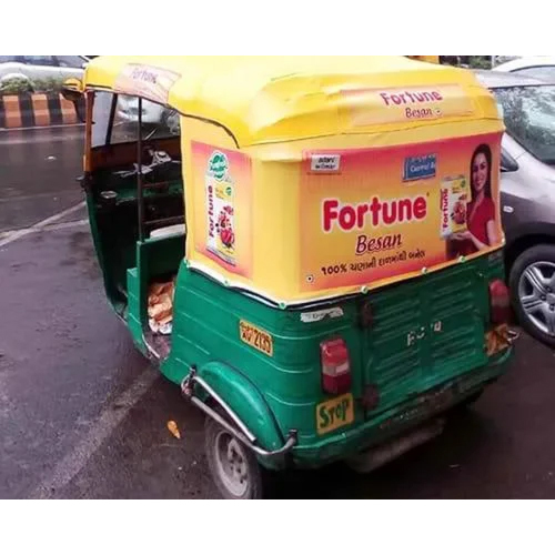 Auto Rickshaw Vinyl Sticker - Application: Vehicles