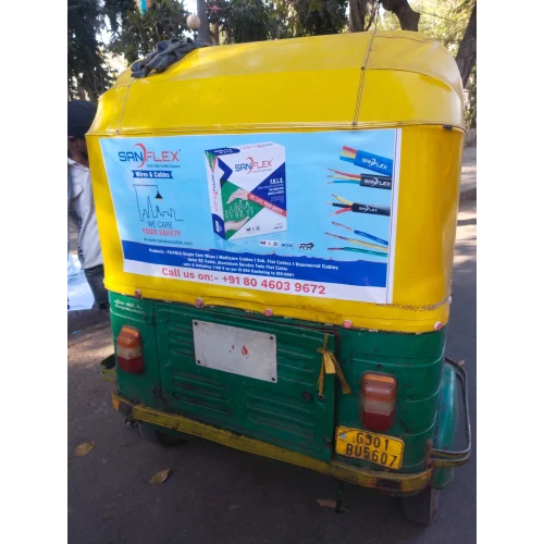Auto Rickshaw Vinyl Sticker