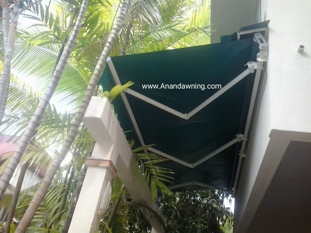 Folding Sun Shade Awning - Color: White