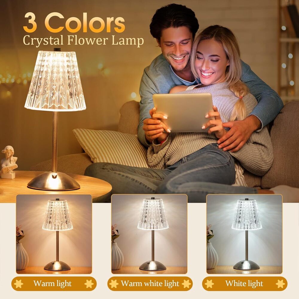 Dimmable Vintage Small Table Lamp - Color: Multicolor