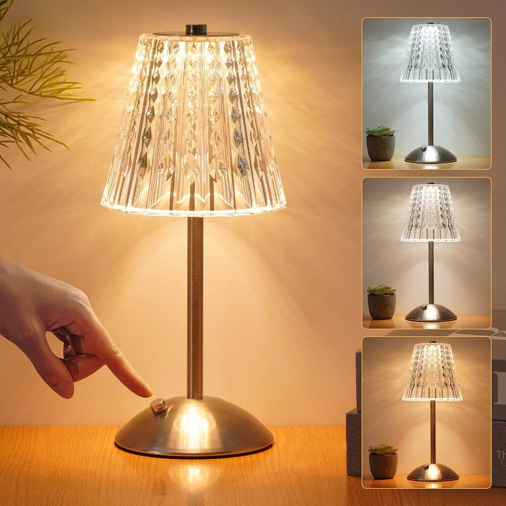 Dimmable Vintage Small Table Lamp - Color: Multicolor
