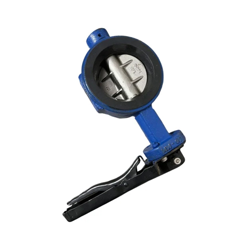 Cast Iron Butterfly Valve - Color: Blue