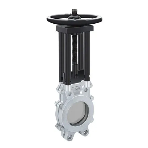 Alloy Steel Knife Edge Gate Valve - Color: Silver And Black