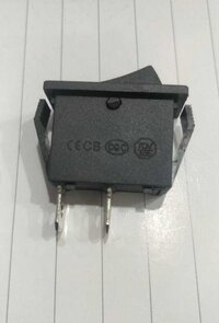 Kcd3 Black 2 Pin On Off Rocker
