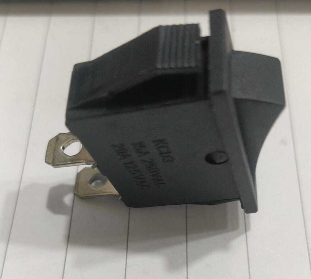 Kcd3 Black 2 Pin On Off Rocker