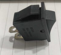 Kcd3 Black 2 Pin On Off Rocker