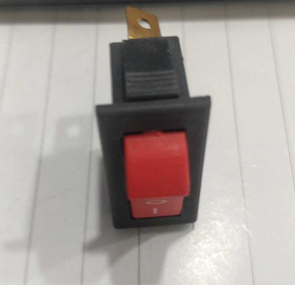 KCD 3 Long Rocker Red 6A 3 Pin On Off On