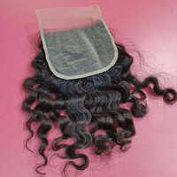 Curly Lace Human Hair - Color: Black